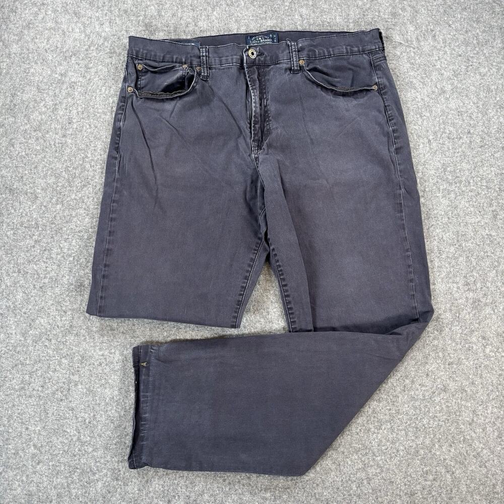 Lucky Brand 121 Heritage Slim Jeans Mens 38x32 Faded Black 7MP10009